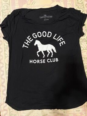 Bad Horse Black 'The Good Life' Horse Club Tee -
